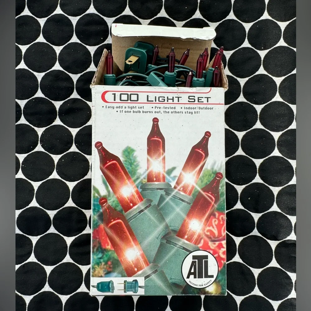100 Light Set for Christmas tree decoration